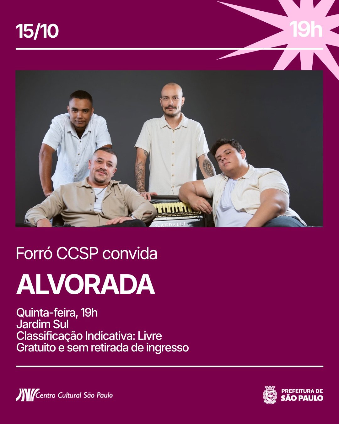 Forró CCSP Convida: Alvorada