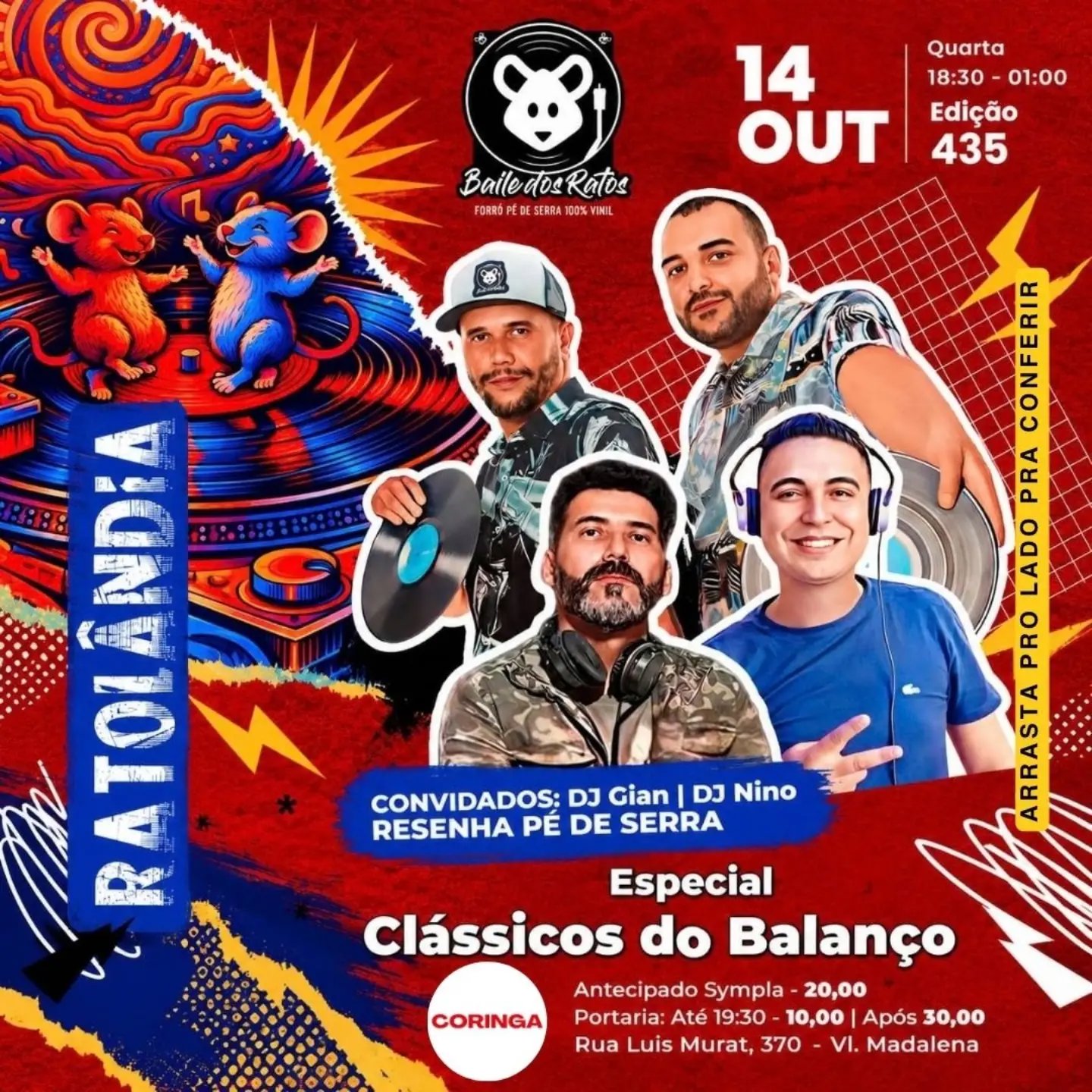 Baile dos Ratos - Ratolândia Especial Clássicos do Balanço - DJ Gian,DJ Nino