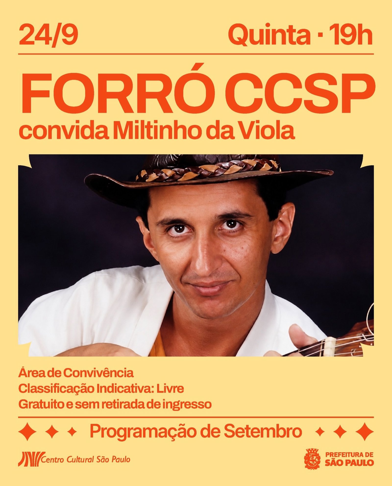 Forró Ccsp convida MIltinho da Viola