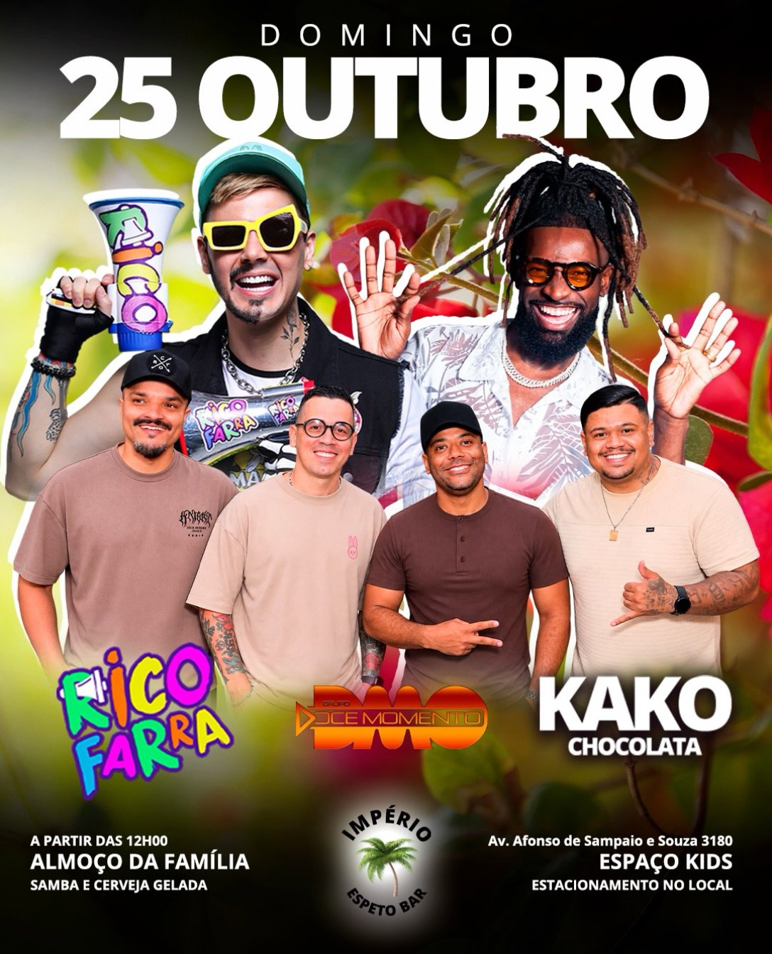Almoço da Família - Rico Farra,Grupo Doce Momento,Kako Chocolata
