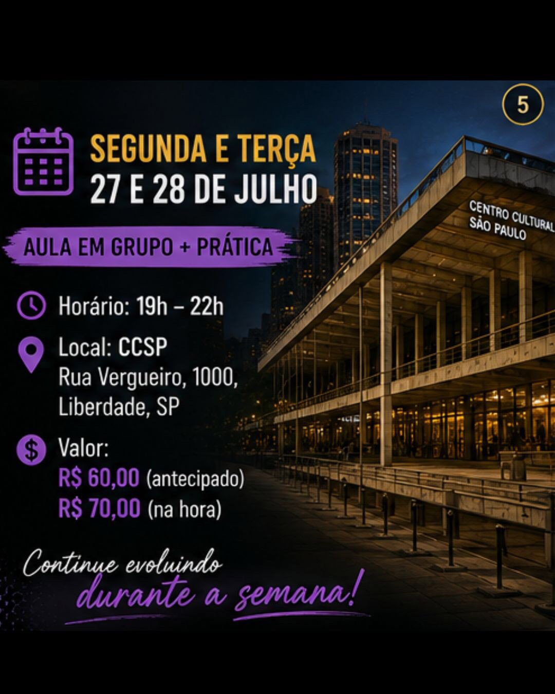 Aula de Kizomba e práticas de Kizomba em São Paulo