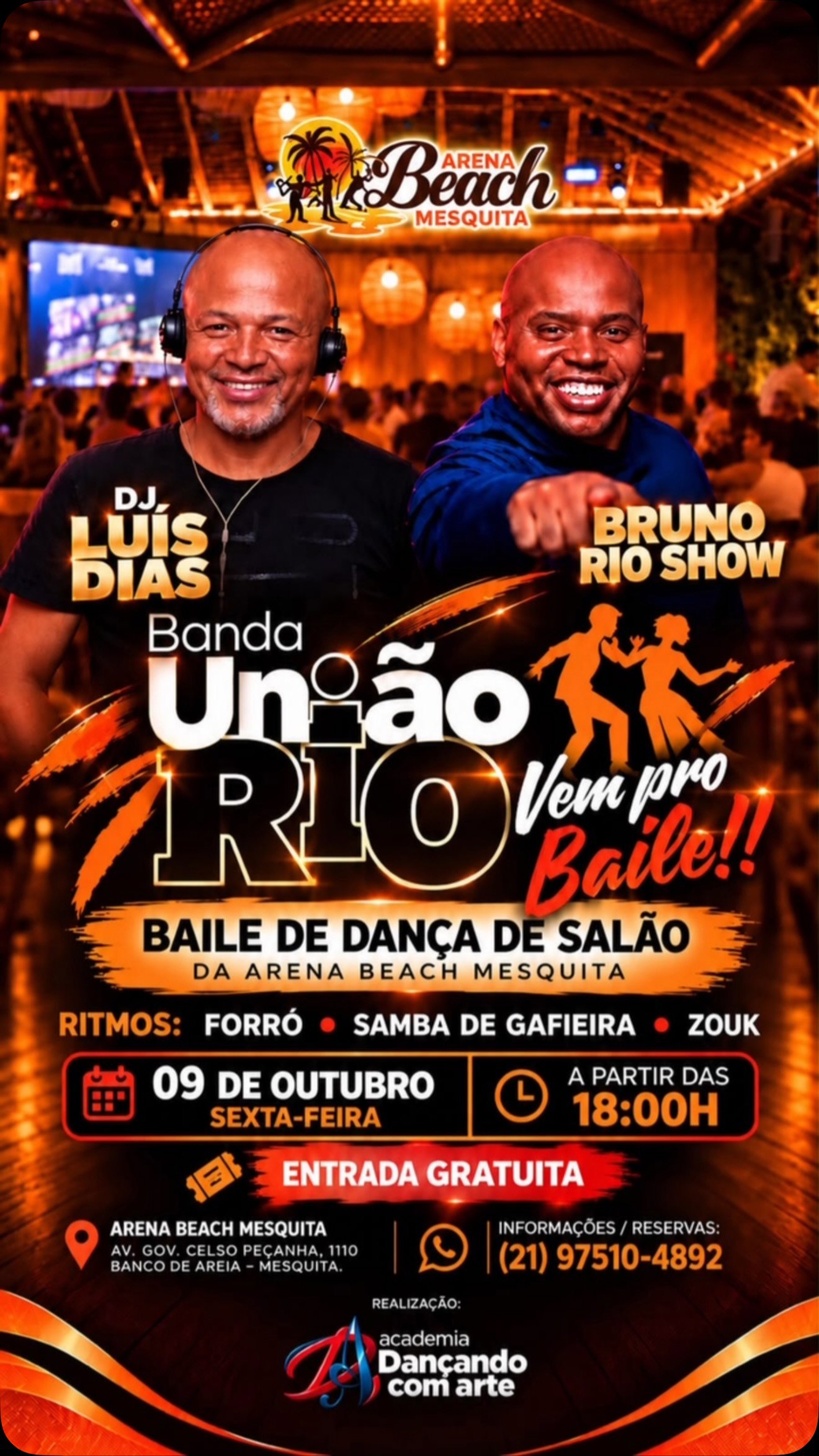 Baile De Dança De Salão Da Arena Beach Mesquita - DJ Luís Dias