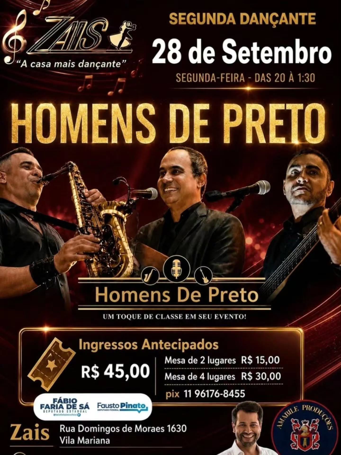 Segunda Dançante - Homens de Preto