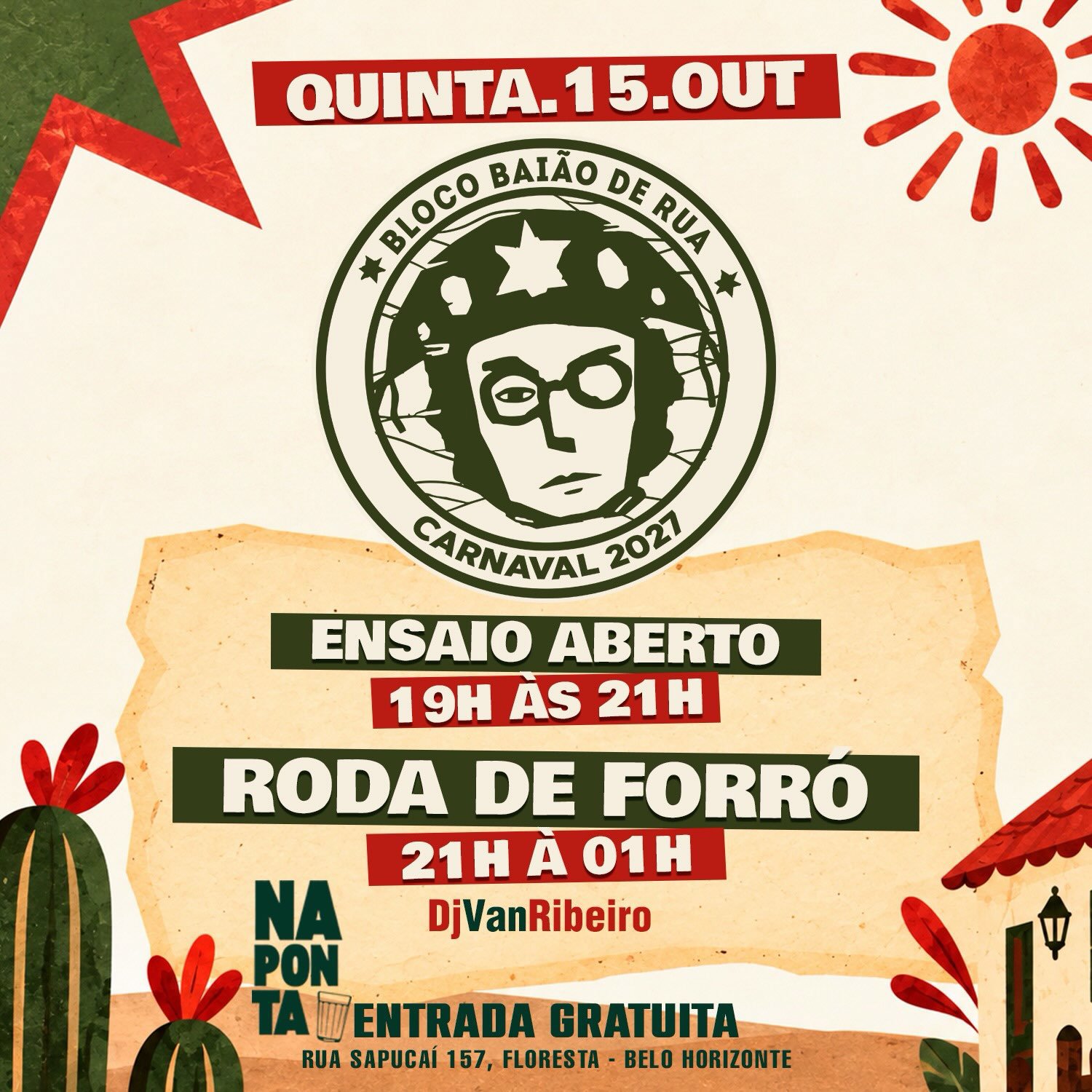 Bloco Baião de Rua - Roda de Forró - Dj Van Ribeiro
