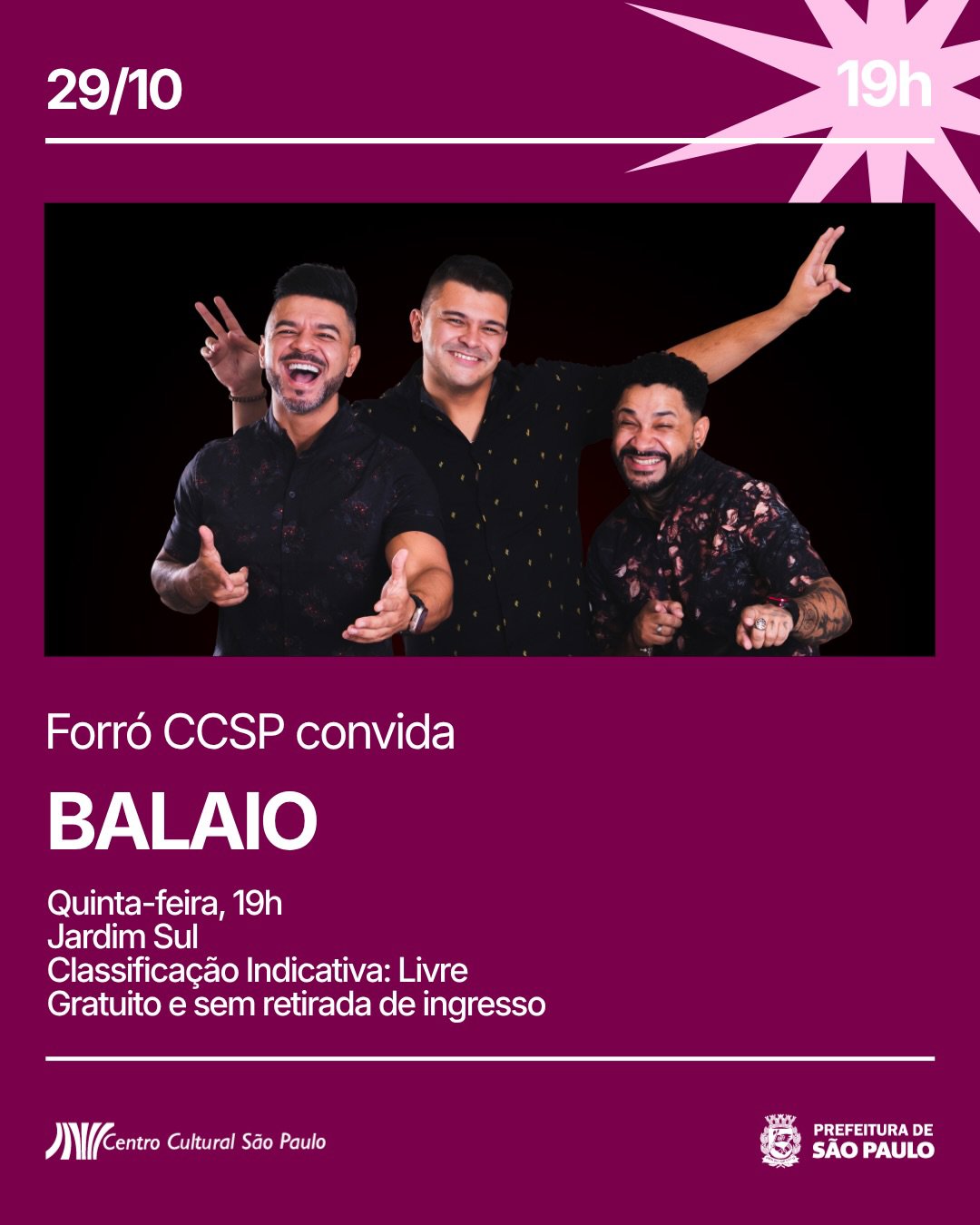 Forró CCSP Convida Balaio