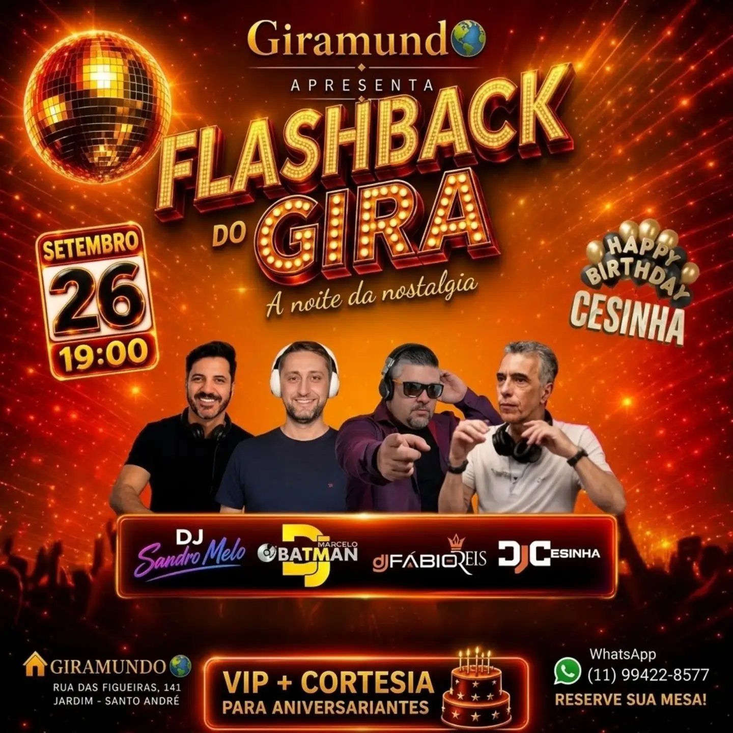 Flashback do Gira - DJ Sandro Melo,DJ Marcelo Batman,DJ Fábio Reis,DJ Cesinha
