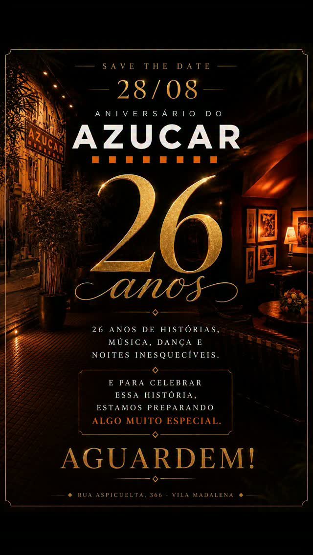 Aniversário Do Azucar 26 Anos