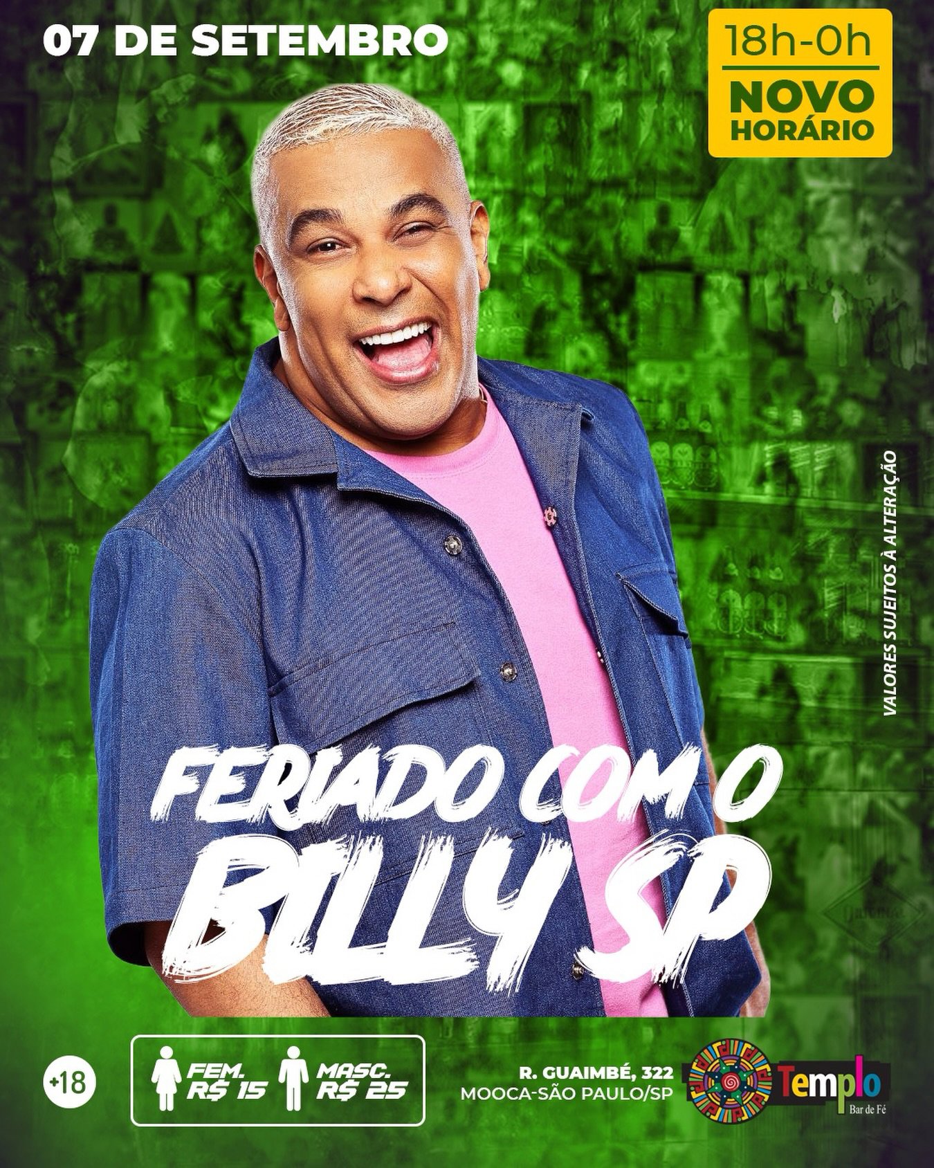 Feriado Com O Billy SP