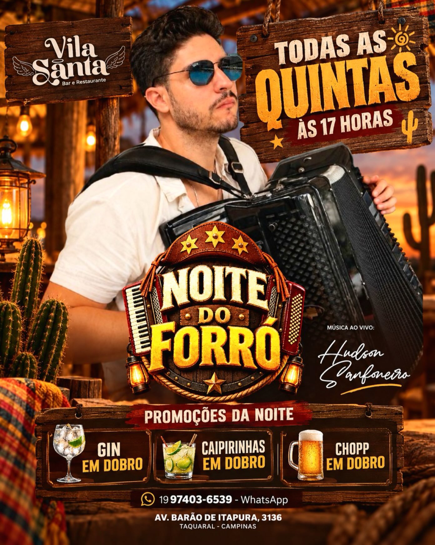 Noite do Forró - Hudson Sanfoneiro