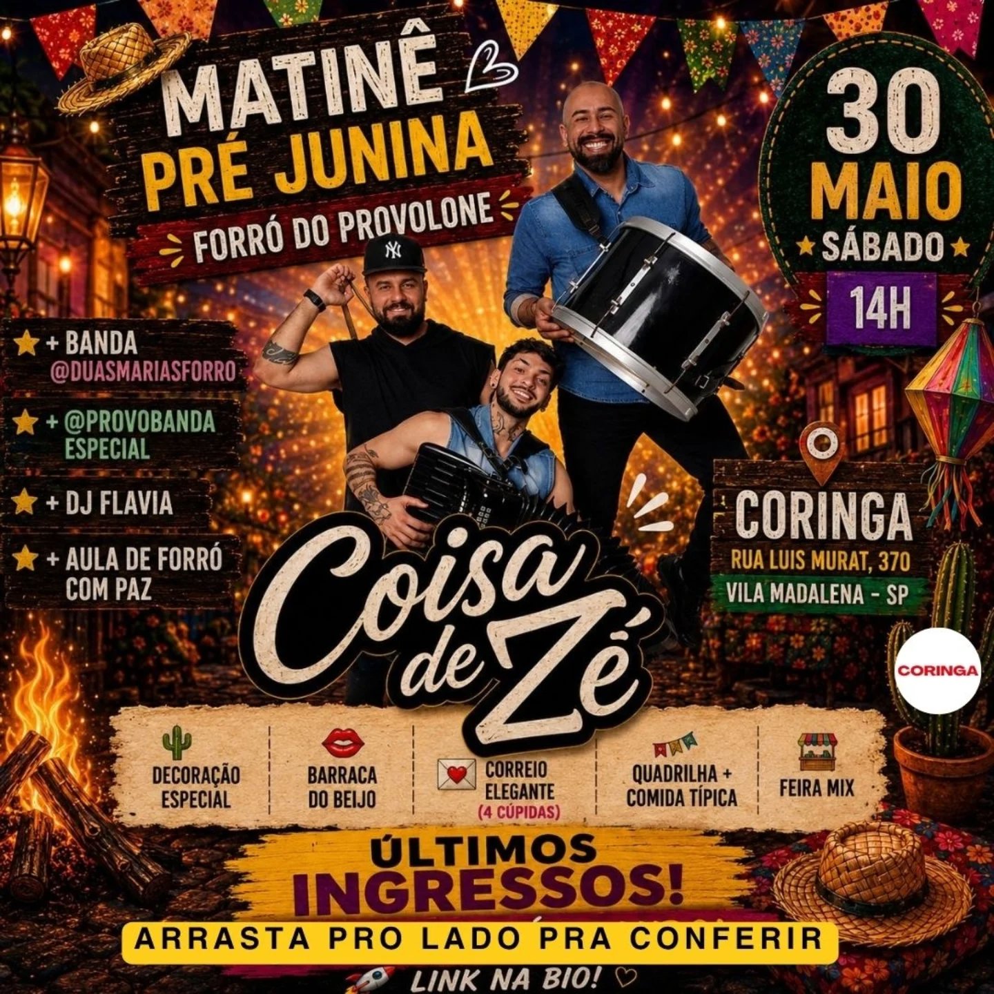 Matinê Pré Junina - Forró do Provolone - Coisa de Zé