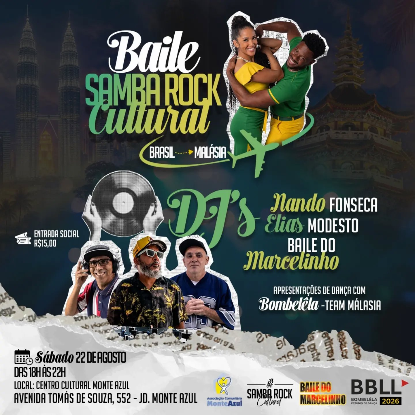 Baile Samba Rock Cultural - Nando Fonseca,Elias Modesto,Baile Do Marcelinho